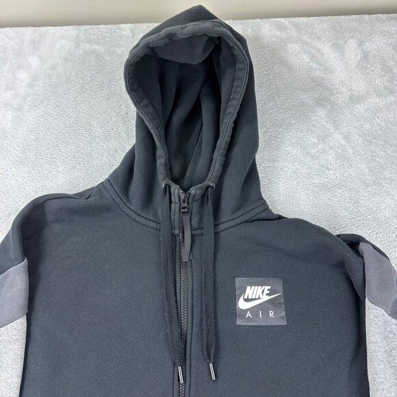 Nike Air Black Full Zip Hoodie Men’s Size M - Picture 7 of 15